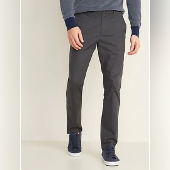 Old Navy Men Slim Built-In Flex Ultimate Tech Chino Performance Pants Gray 36x36 - Picture 1 of 11
